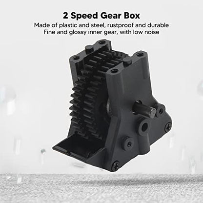 2 Speed Gear Box,RC Car Speed Transmission Case,2 Speed Gear Box Replacement for HSP 94122 94102 1/10, 94102 RC Transmission 1/10 RC Car Gears 1/10 RC Gearbox 2 Speed Gear Box