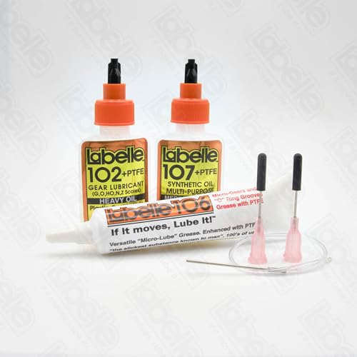 Labelle 1001 Lubricant 3-Pack | Model Trains (DCC HO/O), Slot Cars, RC Cars & Boats, 3D Printer Hobbyists, Small & Medium Electric Motors