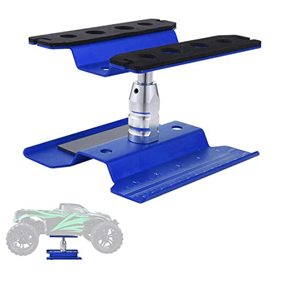 Aluminum Alloy RC Car Work Stand Repair Workstation 360 Degree Rotation Lift Or Lower for 1/8 1/10 1/12 Scale Cars Trucks Buggies