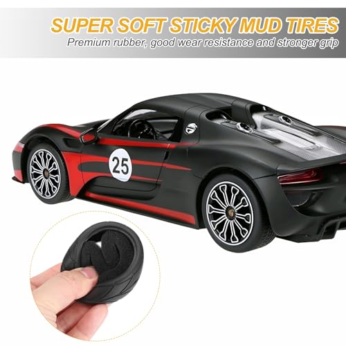MECCANIXITY 4 Pcs RC 1/10 on Road Car Tire, Rubber Super Soft Tyre Racing Drift Tires with Foam Insert for RC 1:10 HPS TT01 Touring Drift Car Wheel Rim Upgrades Single-Line Pattern 65mm