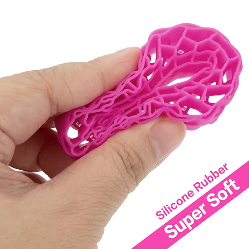 MEUS RACING Super Soft Silicone Rubber Inserts for 62-66mm 1.0" Tires(Rose Red) - color: Super soft