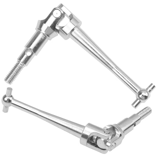 ShareGoo Steel CVD Drive Shaft Dogbone w/Hex Wheel Hubs Hex Adapter Compatible with MJX Hyper Go 16207 16208 16209 16210 H16BM H16GT H16DR H16 1/16 RC Car (Silver) - color: Silver