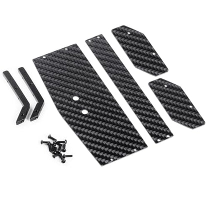 QUE-T 1/16 Tail Wing Carbon Fiber& Aluminium Rear Wing for Losi Mini-B RC Buggy Car Upgrade