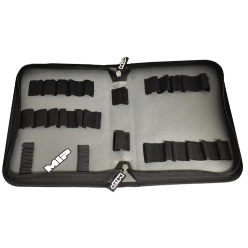 MIP 5210 RC Tool Bag 40 Pocket – Holds Hex & Nut Drivers and 1/4 Drive Bits, Precision Tools for RC Car Repair, RC Cars, Quadcopter, Helicopter, FPV Racing Drones