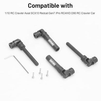 daitoku Steel Centre Drive Shaft CVD Driveshaft Upgrade Parts 90-125mm for 1/10 Traxxas TRX-4 Axial SCX10 RC Crawler Car (2PCS)