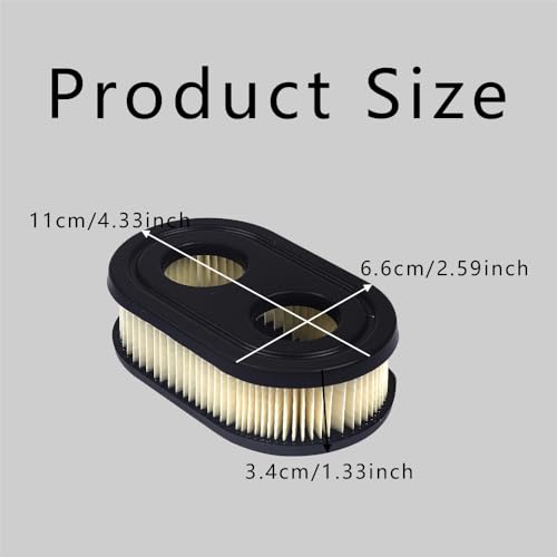 4PCS 593260 Air Filter Replaces 798452 334404, Air Cleaner Cartridge Filter, Lawn Mower Air Cleaner Replacement Filters for 550E 09P702 500EX 550EX 575EX 09P00 5432 5432K 4247 Series Engine
