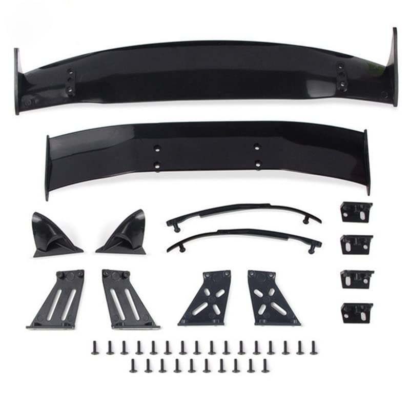 for 1/10 RC Racing Drift Car Rear Wings Drift Road Body Spoiler Wing Universal Parts Accessories - (Color: Clear)