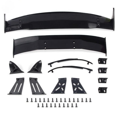 for 1/10 RC Racing Drift Car Rear Wings Drift Road Body Spoiler Wing Universal Parts Accessories - (Color: Clear)