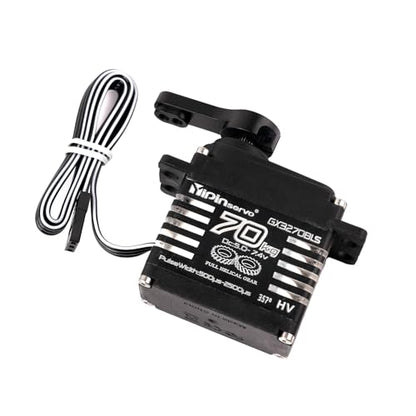 70KG High Torque,GX3270BLS Digital RC Servo, 180/270/360 Degree Metal Gear, IP68 Brushless Motor, Black (357 Degree) - style: 357 Degree
