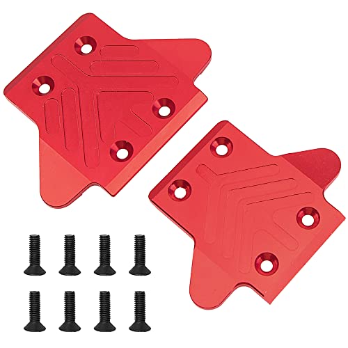 ShareGoo Aluminum Alloy Front & Rear Skid Plate Bottom Chassis Armor Protection Cover Compatible with Arrma 1/8 Kraton 6S RC Car Upgrade Part (Red) - color: Red