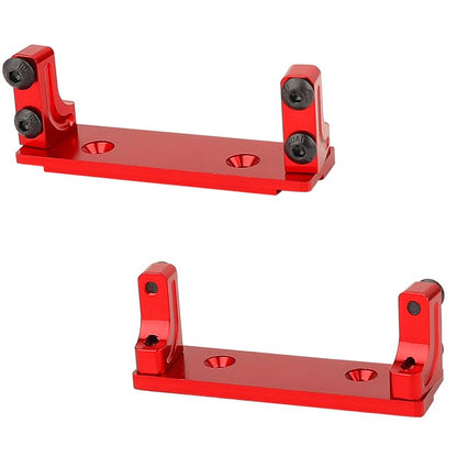 1/10 Metal Alloy Front Axle Servo Mount Holder Servo Fixed Bracket for AXI03004 Capra 1.9 RC Car Alloy Upgrade Parts (Red) - color: Red