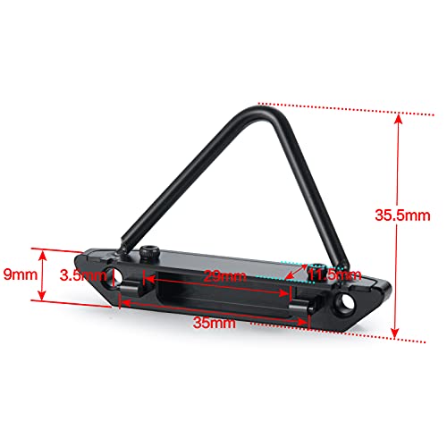 SWX Metal Front Bumper for SCX24 1/24 RC Crawler Upgrade Parts | Metal Front Bumper, SCX24, 1/24 Crawler, Front Protection, Scale Look