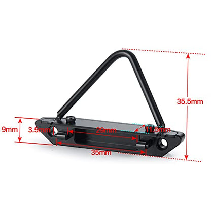 SWX Metal Front Bumper for SCX24 1/24 RC Crawler Upgrade Parts | Metal Front Bumper, SCX24, 1/24 Crawler, Front Protection, Scale Look
