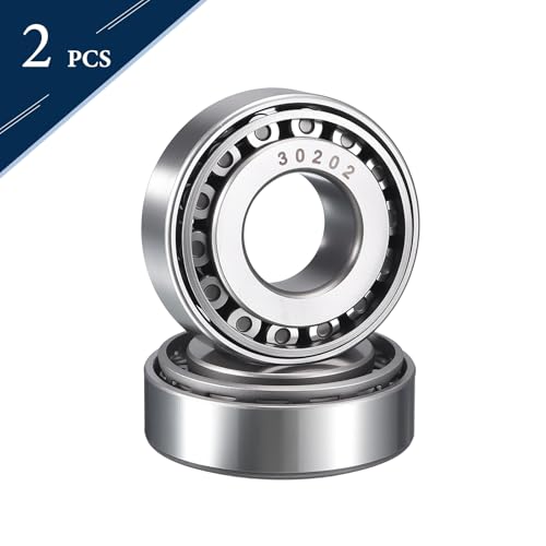 2 Pack 30202 Tapered Roller Bearing Cone and Cup Set | 15mm Bore 35mm OD 12mm Cup Width, Chrome Steel Wheel Bearings, ABEC-3 - size: 30202