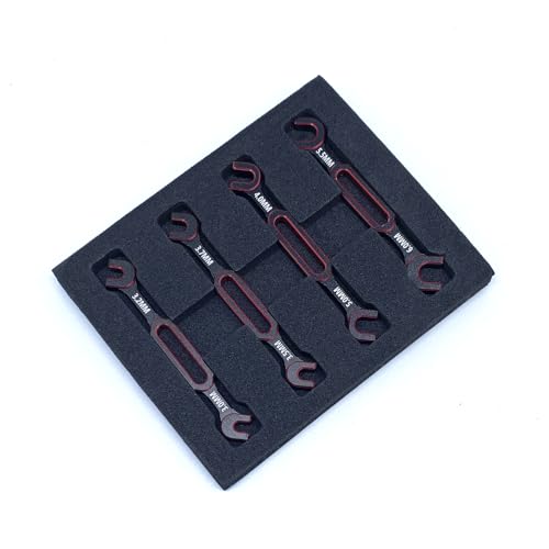 KingVal 4PCS Wrench 3.0/3.2/3.5/3.7/4.0/5.0/5.5/6.0mm Turnbuckle Nut Ball Joint Remover RC Universal Repair Tool Compatible with RC Car Boat RC Drone (Red) - color: Red