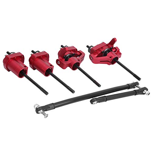 RC Portal Axle Kit, Durable Off-Road Rear Upgrade with Steering Link Shaft for RC Hobbyists, Crawlers and Trail Enthusiasts