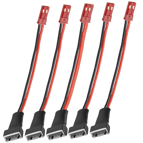 ShareGoo 5Pcs 3S Lipo Balance Connector JST-XH Balance Male Plug to JST Male Plug Adapter for RC Car Boat 3S LiPo Battery