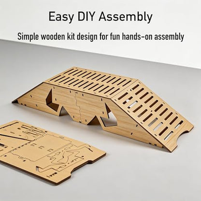 RC Crawler Seesaw Bridge, Course Obstacle for 1/18 and 1/24 Mini Crawlers (Bridge Ramp) - size: Bridge Ramp