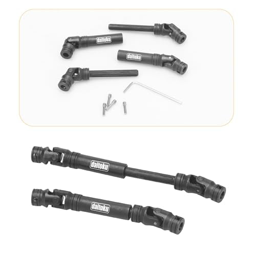 daitoku Steel Centre Drive Shaft CVD Driveshaft Upgrade Parts 90-125mm for 1/10 Traxxas TRX-4 Axial SCX10 RC Crawler Car (2PCS)