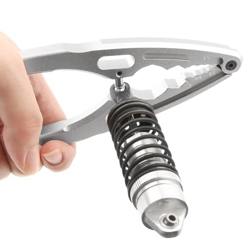 Universal RC Multi Shock Shaft Pliers W/Ball End Multi-Function Clamp Tools for All 1/8 1/10 1/12 1/14 1/16 1/18 Scale Cars Trucks (Silver)