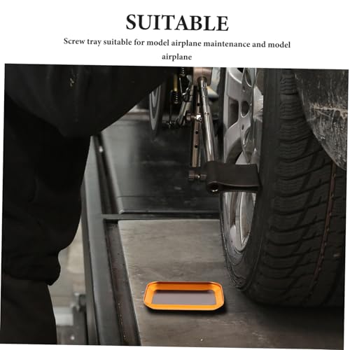 Aluminum Alloy RC Screw Tray Magnetic Gasket Model Car Parts Organizer Sturdy Storage Tool for Hobbyists and RC Repair