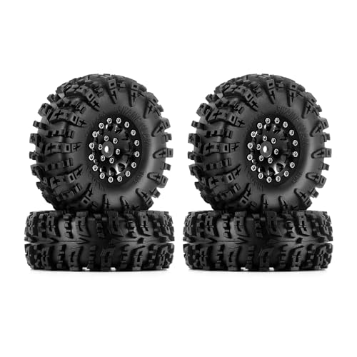 INJORA 1.3 Wheel Tires for 1/18 1/24 RC Crawler Car (Black 2) - color: Black 2