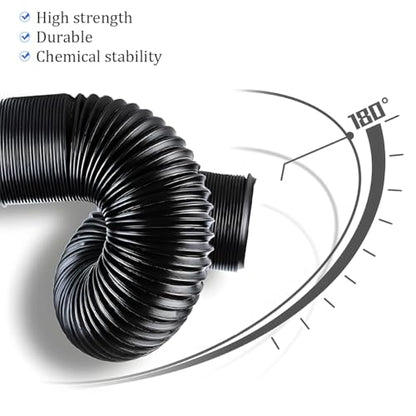 3" Car Turbine Intake Pipe, Adjustable Flexible Aluminum Vehicle Cold Air Intake Tube, Automotive Ducting Turbo Inlet Tube Pipe, Universal for SUV Automobile Truck (Blue) - color: Blue