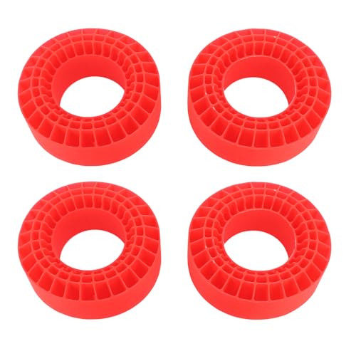 1.7 Tire Inserts Silicone Rubber Insert Foam, Silicone Insert Foam Fit 1.7 Wheel Tires, Silicone Tire Inserts Fit Wheel Tires 1/10 Crawler Accessories Red (Red) - color: Red