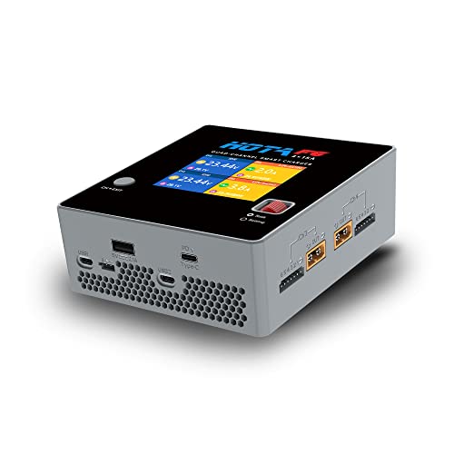 HOTA F6 Battery Smart Charger - 250W 15A 1-6S 4 Channel DC for FPV Drone RC Car RC Hobby Lipo Battery Li-ion LiHv Nicd NiMH Batttery by Speedybee
