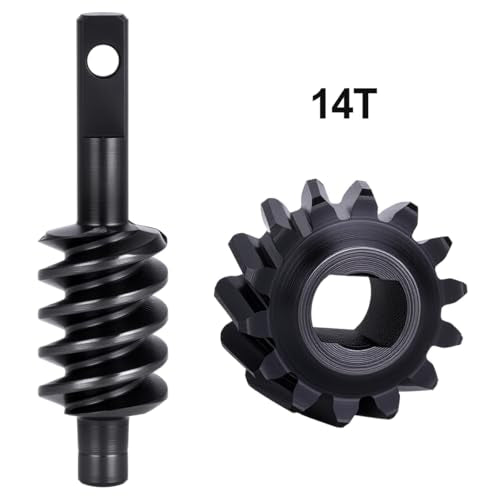 Differential Gear Worm Gear Set,Harden Steel Axle Gears for 1/30 Axial SCX30 RC Crawler Upgrade Parts, 2 Sets (2/14T,Overdrive 14%)