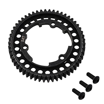 Steel 54T Spur Gear 1 Mod M1 Main Gear Compatible with Traxxas 1/5 X-Maxx 6S 8S 1/10 Maxx 4S 1/10 New E-Revo 2.0 VXL 1/7 XO-1 Upgrade Part (54T)