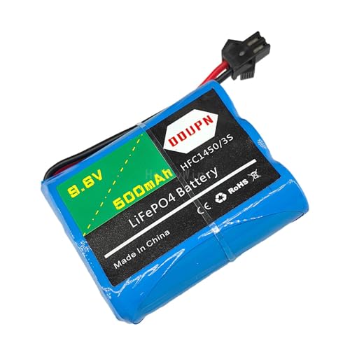 9.6V 3S 500mAh LiFePO Battery SM-2P Nor Male Plug for RC Model Buggy Car Truck Speed Boat