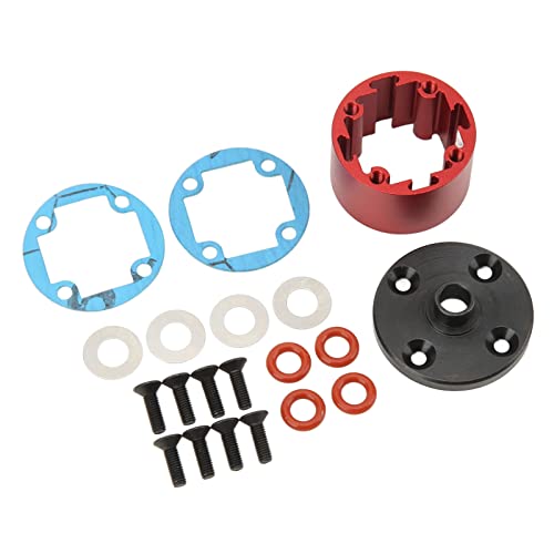 RC Differential Carrier Case Set for /7/8 29mm Aluminum Alloy Gear Box Cover in Red Lightweight Easy Installation