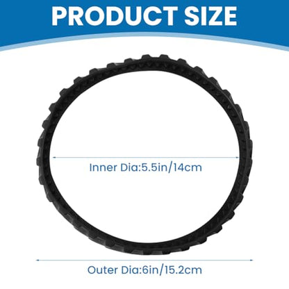 2 Pack R0526100 Pool Cleaner Tire Tracks, Replacement for Zodiac MX6 MX8 Elite & MX6/MX8 Pool Cleaners, Heavy Duty Non-Slip Rubber Wheel Belts
