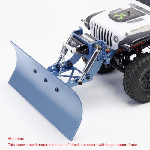 1/24 Snow Plow Kit Upgrade for SCX24 RC Cars | Fits SCX24 - Aluminum Upgrade - Replacement Parts - color: Gray