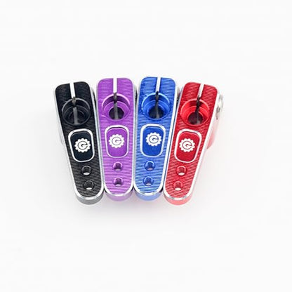 2PCS 15T SCX24 Servo Horn for EMAX ES08MA Suitable for Axial SCX24 AX24 90081 Etc 1/24 RC Crawler Car Upgrades (Purple) - color: Purple