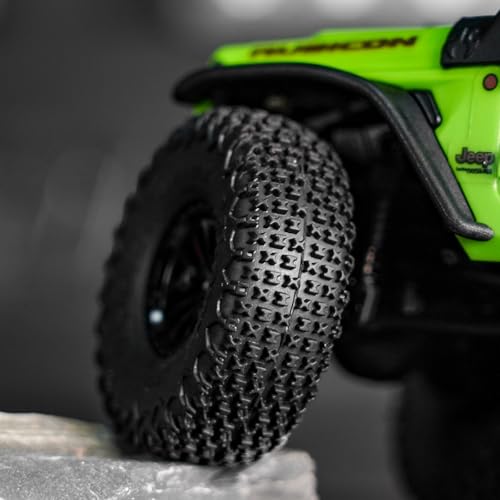 INJORA 0.7" XHX Pin Tires 40 * 14mm for Axial SCX30 Upgrade, T7021