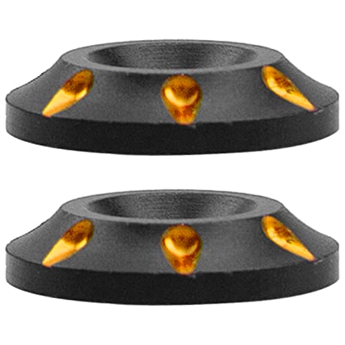 4Pack Vgoohobby 1/8 Universal Rear Wing Buttons Gasket Fixed Wing Spacers Compatible with Arrma Traxxas HPI HSP Redcat Axial Tamiya 1/8 RC Buggy Truck Racing Car (Gold) - color: Gold