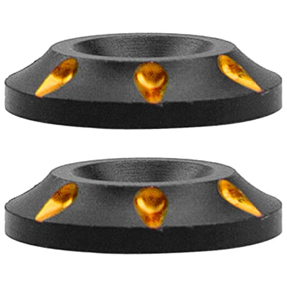 4Pack Vgoohobby 1/8 Universal Rear Wing Buttons Gasket Fixed Wing Spacers Compatible with Arrma Traxxas HPI HSP Redcat Axial Tamiya 1/8 RC Buggy Truck Racing Car (Gold) - color: Gold