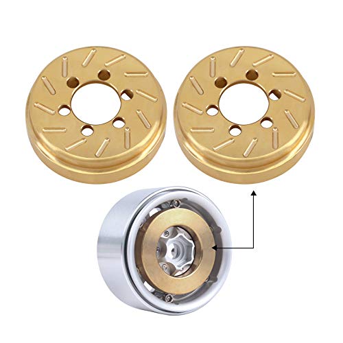 INJORA 63g Brass Internal Counterweight for 1.9" 2.2" Wheel Rims, 2PCS - size: 2PCS