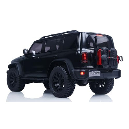 TOUCAN RC HOBBY 1/8 Tank300 Competitive Edition RC Rock Crawler 4WD 2WD Electric Car Remote Control Off Road Vehicle Axle Lock for Adult - color: Black