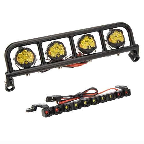 MEUS RACING RC LED Lights Spotlight Roof Light Tail Light Kit for Vanquish H10 Optic Sparco Yokohama RTR 1/10 RC Crawler Upgrades Parts