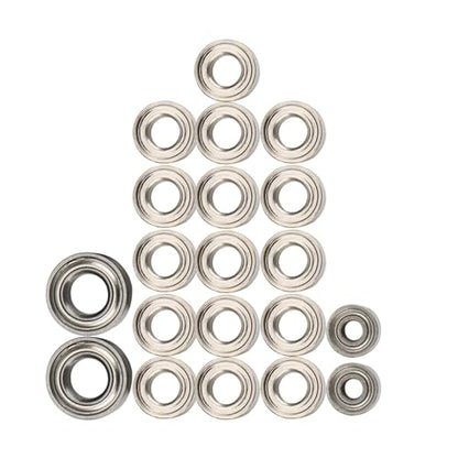 Sealed Bearing Compatible with Axial SCX24 90081 AXI00001 AXI00002 20Pcs Steel Ball Bearing Set 1/24 RC Crawler Car Spare Upgrade Parts Accessories
