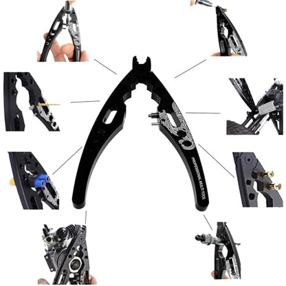 Aluminum Alloy RC Shock Absorber Pliers Rod Ball Clamp Multi-Function Tool for RC Model 1/8 1/10 Car Crawler Truck Off Road Buggy Touring Drift
