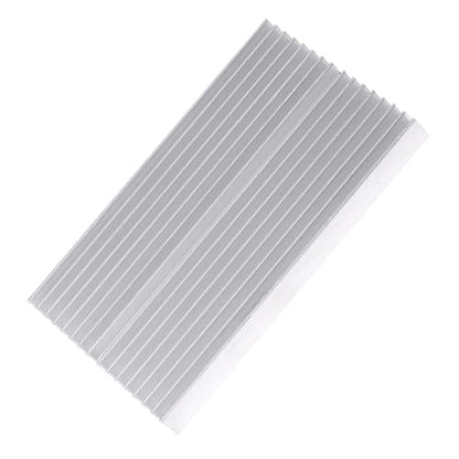 Aluminum Heatsink, Grille Shape Heat Sink Cooling Fin for IC LED Power Transistor 100X60X10mm 16 Teeth