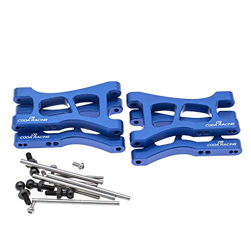 4-Pack Alloy Front&Rear Suspension Arms for Traxxas 1/18 LaTrax Teton Desert Prerunner SST -Replaces Part 7630 - color: Navy Blue