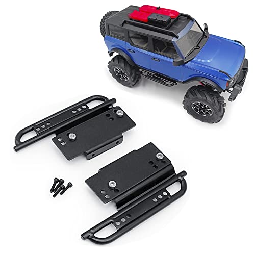 Metal Pedal Side Board Rock Sliders Upgrades for All Axial SCX24 Deadbolt JLU C10 CRC Bronco Gladiator 1/24th RC Crawler Car