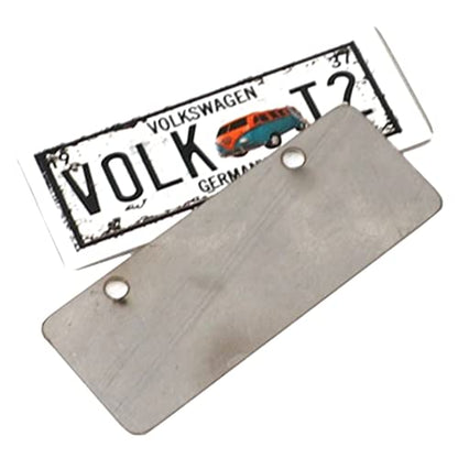 2PCS HIRCQOO Metal RC Car License Plate Decorations Accessories Compatible with Traxxas TRX-4 Tamiya CC01 Axial SCX10 D90 1/10 RC Crawler Car (VOLKT2) - style: VOLKT2