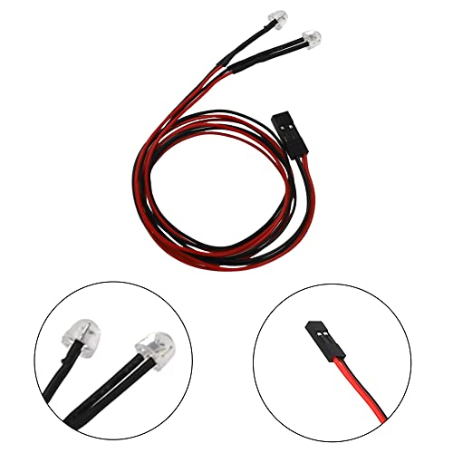 1/10 RC Crawler LED Headlights Compatible with Traxxas TRX-4, TRX-6, Axial SCX10, Redcat Gen8 (20MM B) - size: 20MM B
