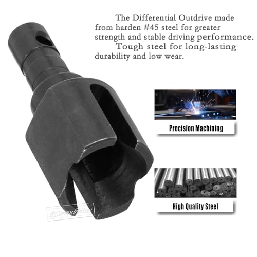 RC Diff Outdrives Upgrades Part for 1/7 Mojave 6S BLX(EXB),1/8 Kraton Outcast Talion 6S BLX(EXB),45# Steel Differential Outdrive,4PCS,Replace #ARA310981,Black